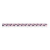 Bloemenprint Grosgrain lint (Voorkant)