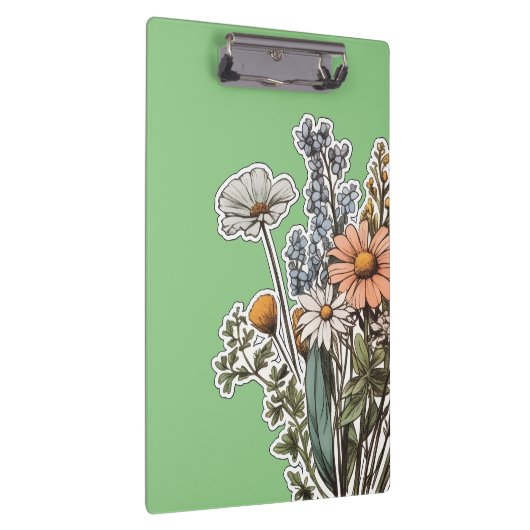 Bloemenprint Klembord (Rechts)