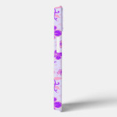  bloemenprint Paarse en roze op lavendel Case-Mate iPhone Case (Achterkant / Rechts)