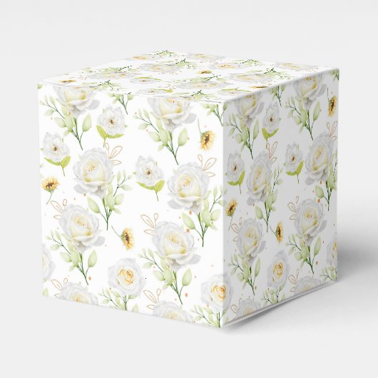 Bloemenprint Party Favor Box Bedankdoosjes (Voorkant Zijde)