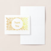 Bloemenrand Bedankt Folie Kaarten (Display)