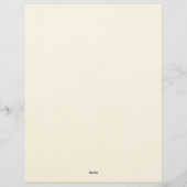 Bloemenrand briefpapier landelijk briefhoofd (Achterkant)