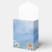 Bloemenrand en vlinder  bedankdoosjes (Geopend)