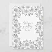 bloemenrand | Kleur je eigen groet (Voorkant)