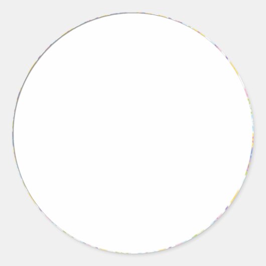 Bloemenrand Ronde Sticker D4 (Voorkant)