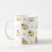  bloemenregenboog zomerpatroon koffiemok (Links)