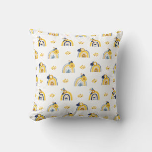 bloemenregenboog zomerpatroon kussen