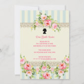 Bloemenregentschap Sweet Sixteen Invitation Kaart (Achterkant)