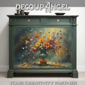 Bloemenrellen van kleuren - Decoupage - Tissuepapier