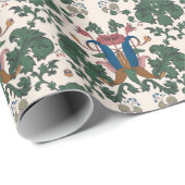  bloemenrenaissance behang. cadeaupapier (Rol Hoek)