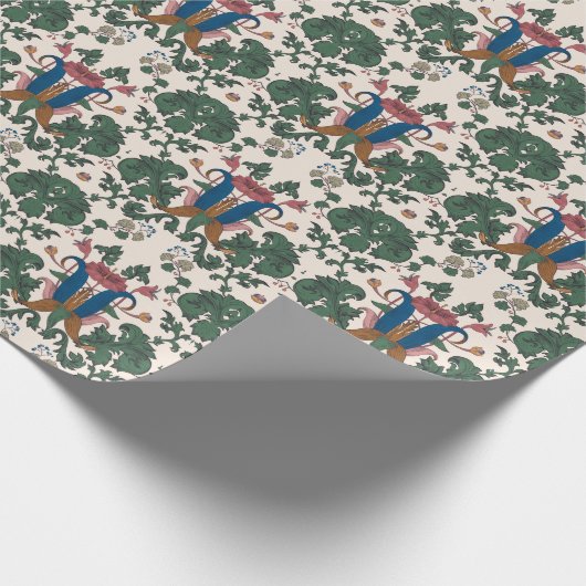 bloemenrenaissance behang. cadeaupapier (Hoek)