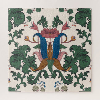 bloemenrenaissance behang. legpuzzel