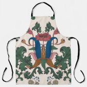 bloemenrenaissance behang. schort (Voorkant)