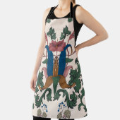  bloemenrenaissance behang. schort (Insitu)