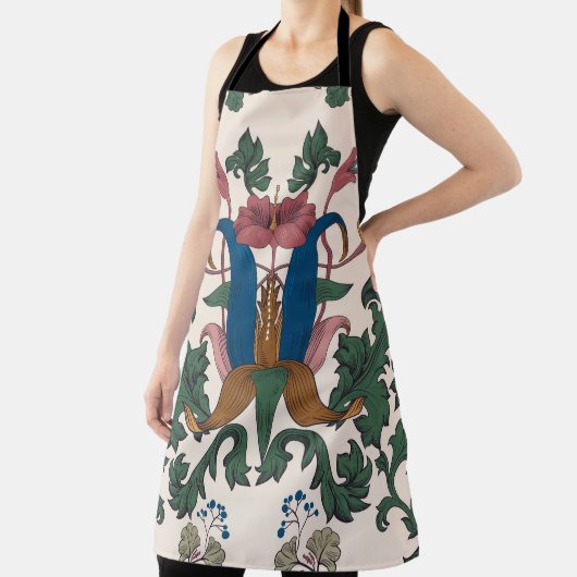 bloemenrenaissance behang. schort (Insitu)