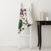  bloemenrenaissance behang. sherpa deken (In situ)