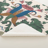  bloemenrenaissance behang. sherpa deken (3/4)