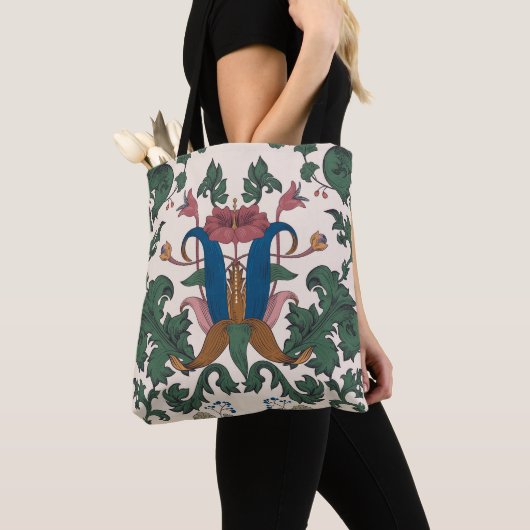  bloemenrenaissance behang. tote bag (Dichtbij)