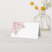 bloemenretro koraalmandala plaatskaartje (Achterkant)