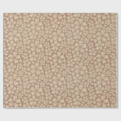 bloemenretro Mid Century Modern Flower Cadeaupapier (Vlak)