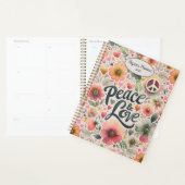  Bloemenretro Peace & Love Jaar Planner (Display)