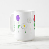 Bloemenrij mok (Voorkant links)