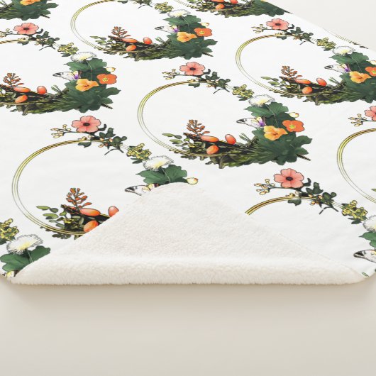Bloemenring Sherpa Deken (3/4)
