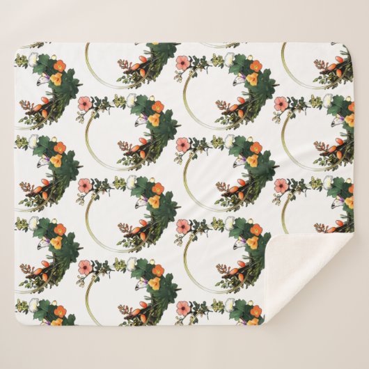 Bloemenring Sherpa Deken (Voorkant (horizontaal))