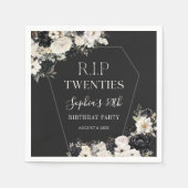 Bloemenrip 20s 30th Birthday Party Servetten (Voorkant)