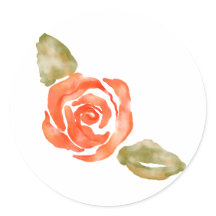 Bloemenrode rozenbloesem, waterverf illustratie