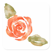 Bloemenrode rozenbloesem, waterverf illustratie