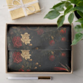 Bloemenrode vogels en lantaarns Decoupage Tissuepapier (Geschenk)