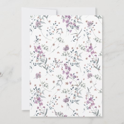 Bloemenrode wijnproeverij | Verjaardag van moderne Kaart (Achterkant)