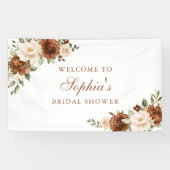 Bloemenroest perzik groen Sinaasappel Vrijgezellen Spandoek (Horizontaal)