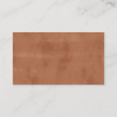 Bloemenroest pompoen Baby shower luier Raffle Informatiekaartje (Achterkant)