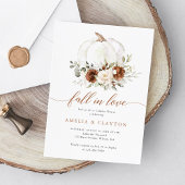 Bloemenroest pompoen Herfst in liefde Couple Showe Kaart