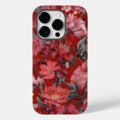 Bloemenrood esthetisch Case-Mate iPhone case (Achterkant)