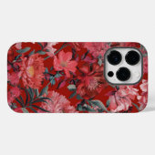 Bloemenrood esthetisch Case-Mate iPhone case (Achterkant (horizontaal))