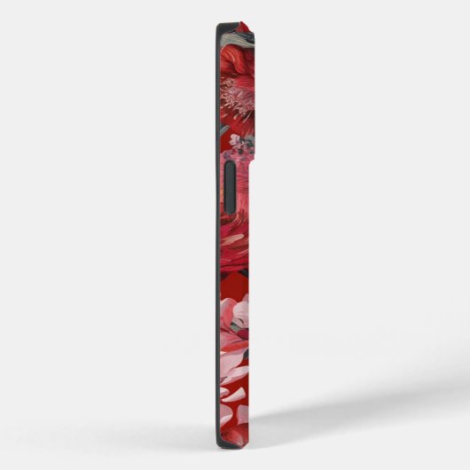 Bloemenrood esthetisch Case-Mate iPhone case (Achterkant / Rechts)
