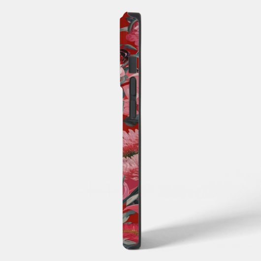 Bloemenrood esthetisch Case-Mate iPhone case (Achterkant / Links)