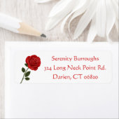 Bloemenrood Rose Bloem Liefde Etiket (Insitu)