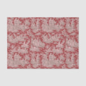 bloemenrood roze Toile de Jouy Tissuepapier (Voorkant)