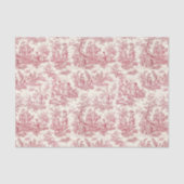  bloemenrood Toile de Jouy Tissuepapier (Voorkant)