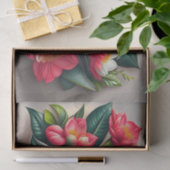 Bloemenrood wit tropisch boeket illustratie tissuepapier (Geschenk)