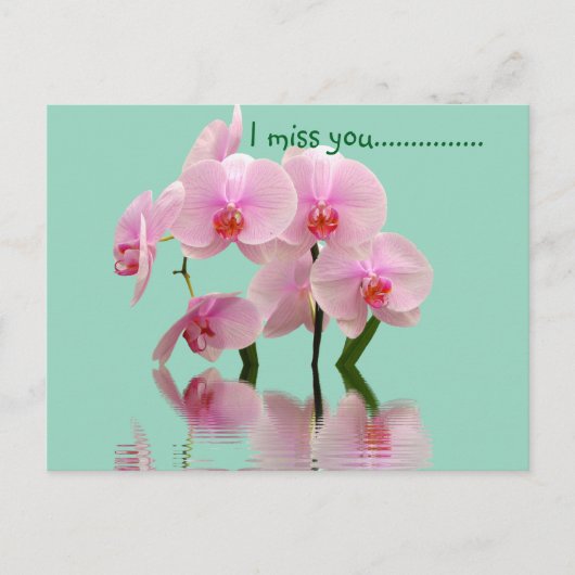 Bloemenroze Briefkaart (Voorkant)