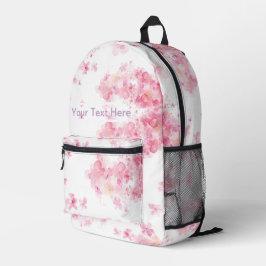 Bloemenroze Collectie voor elke stijl en leeftijd Bedrukte Rugzak