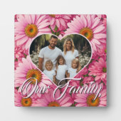 bloemenroze daisy personaliseren sjabloon fotoplaat (Voorkant)