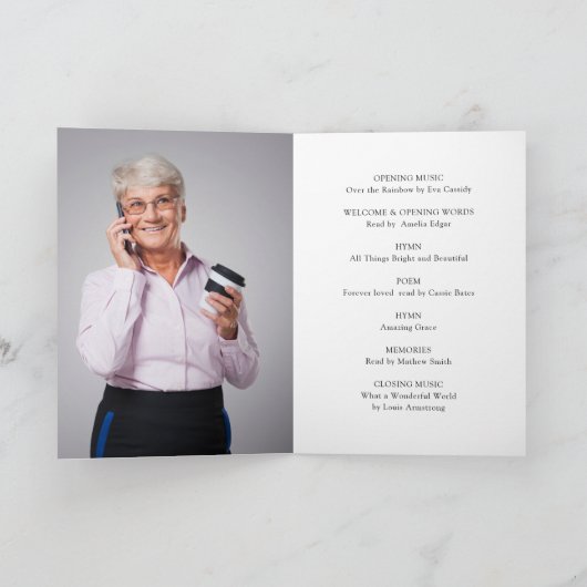 Bloemenroze foto gedenkteken volgorde van service (Binnen)