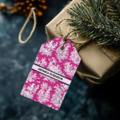  bloemenroze magenta toile de jouy monogram cadeaulabel