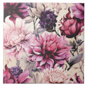  bloemenroze motief tegeltje (Voorkant)